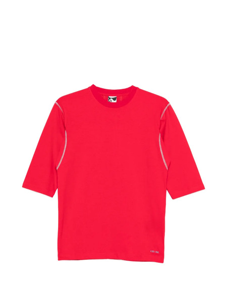  Gr10k Short-sleeve Topstitch T-shirt - Red 