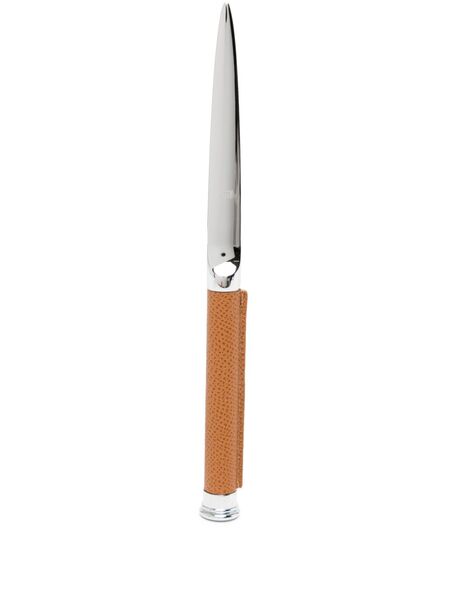  Graf Von Faber-castell Epsom Leather Letter Opener - Silver 