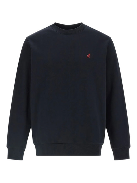  Gramicci Logo-embroidered Crew-neck Sweatshirt - Blue 
