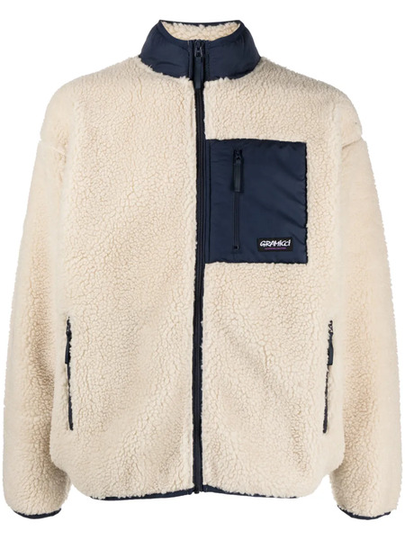  Gramicci Logo-patch Fleece Jacket - Neutrals 