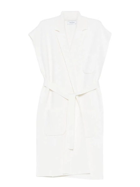  Gran Sasso Belted Front-pockets Gilet - White 