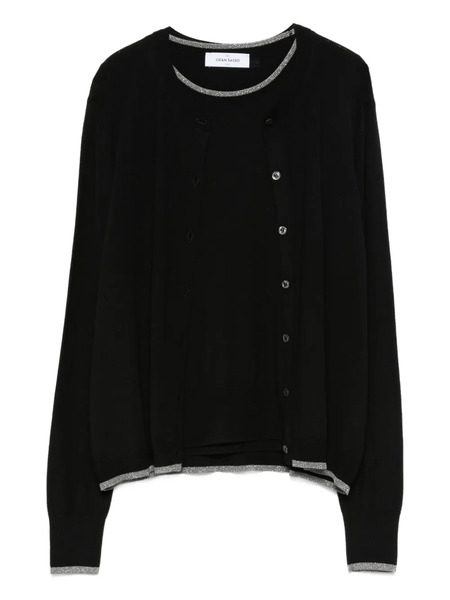  Gran Sasso Button-fastening Cardigan (set Of Two) - Black 