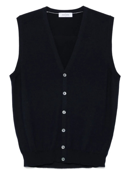  Gran Sasso Button-front Wool Cardigan - Blue 
