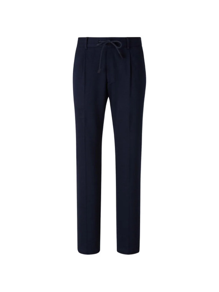  Gran Sasso Drawstring Pleated Trousers - Blue 