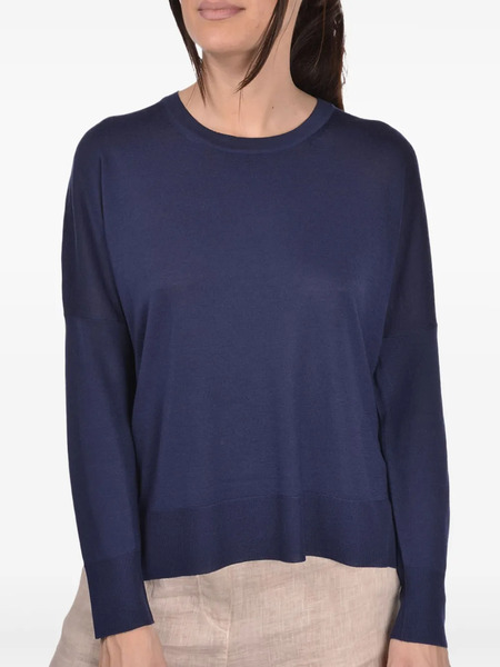  Gran Sasso Fine-knit Top - Blue 