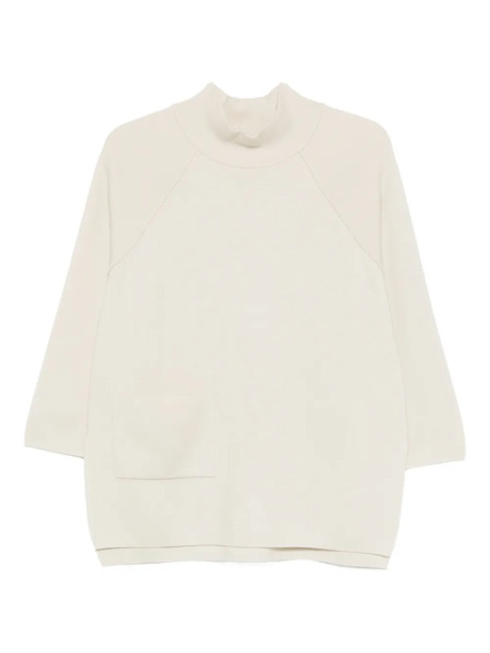  Gran Sasso Funnel-neck Sweater - Neutrals 