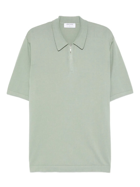  Gran Sasso Half-zip Polo Shirt - Green 