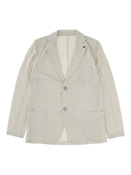  Gran Sasso Linen Single-breasted Blazer - Beige 