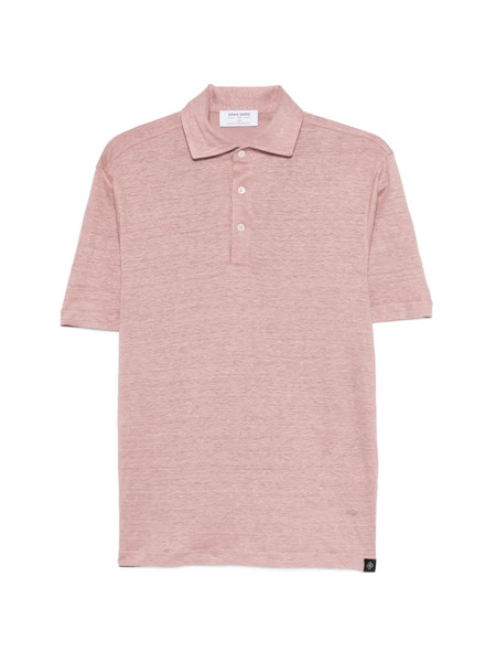  Gran Sasso Logo-patch Polo Shirt - Pink 