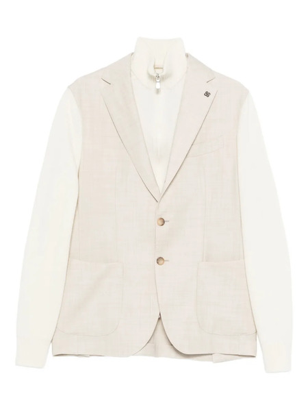  Gran Sasso Pocket Button Blazer - Neutrals 