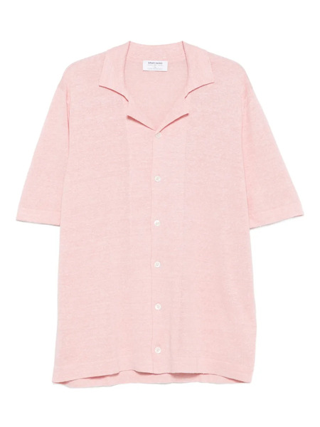  Gran Sasso Short-sleeve Button Shirt - Pink 