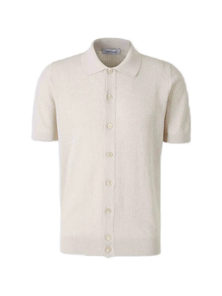  Gran Sasso Short-sleeve Knitted Buttoned Shirt - Neutrals 