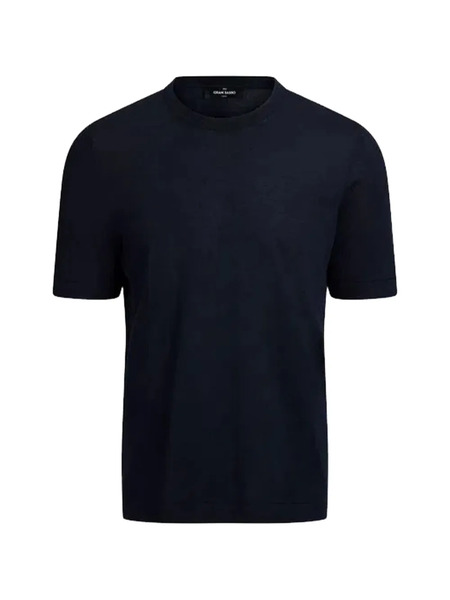  Gran Sasso Short-sleeve Sweater - Blue 