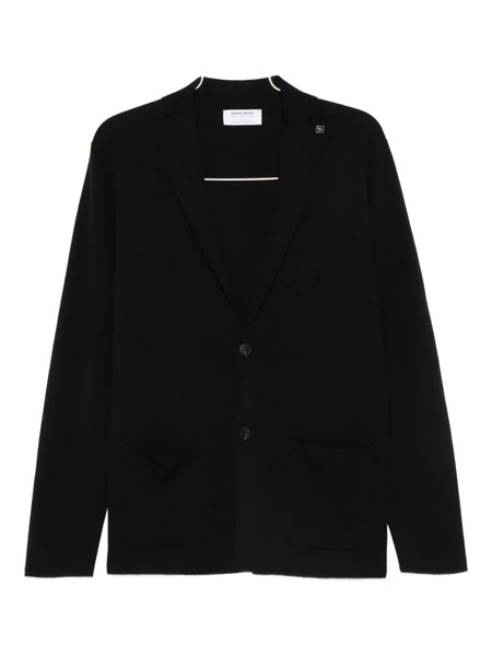  Gran Sasso Single-breasted Wool Blazer - Black 
