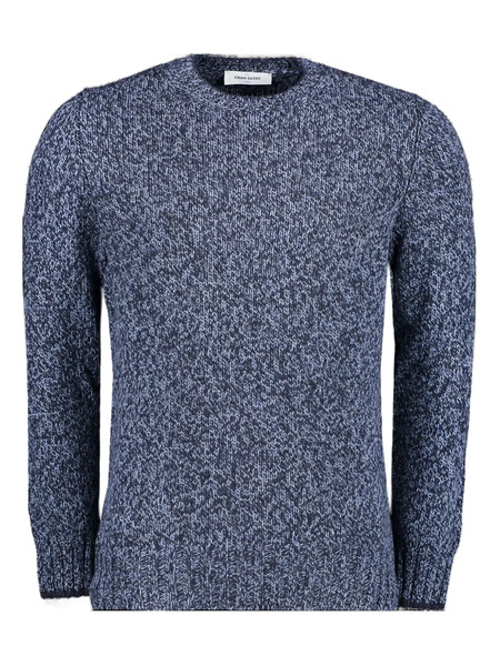  Gran Sasso Speckled Wool Sweater - Blue 