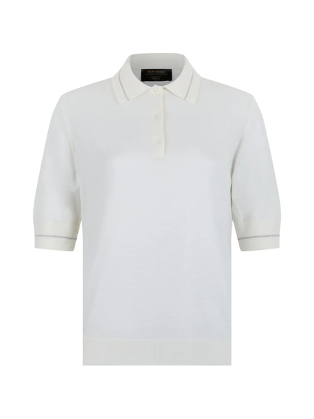  Gran Sasso Striped-trim Polo Shirt - Grey 