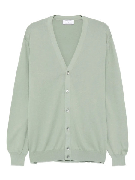  Gran Sasso V-neck Button Cardigan - Green 