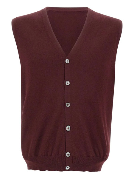  Gran Sasso Wool Buttoned Cardigan - Red 