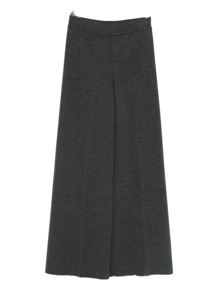  Gran Sasso Wool Wide-leg Trousers - Grey 