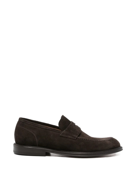  Green George Panelled Loafers - Brown 