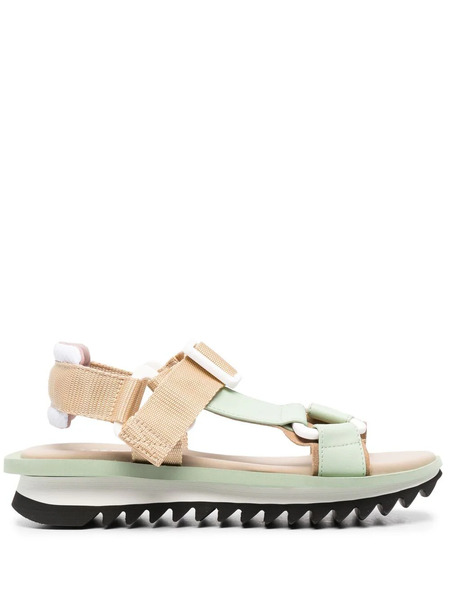  Grey Mer Adjustable-strap Sandals - Green 