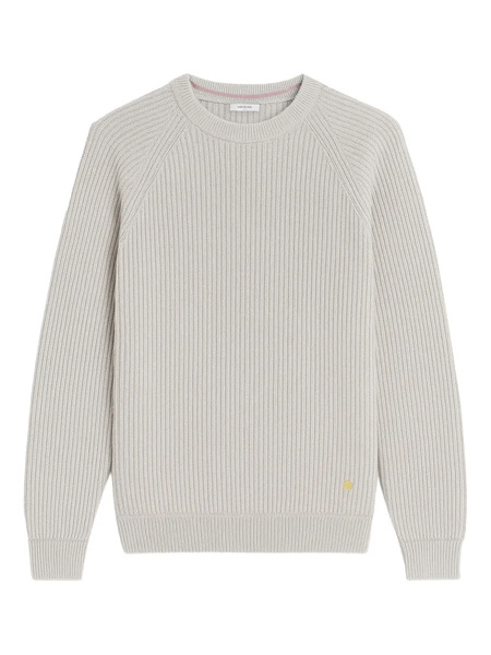  Greyed Ribbed Wool Sweater - Neutrals 