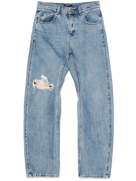  Ground Zero Graphic-print Jeans - Blue 