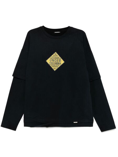  Ground Zero Graphic-print T-shirt - Black 