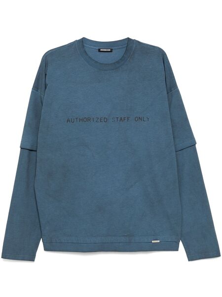  Ground Zero Graphic-print T-shirt - Blue 