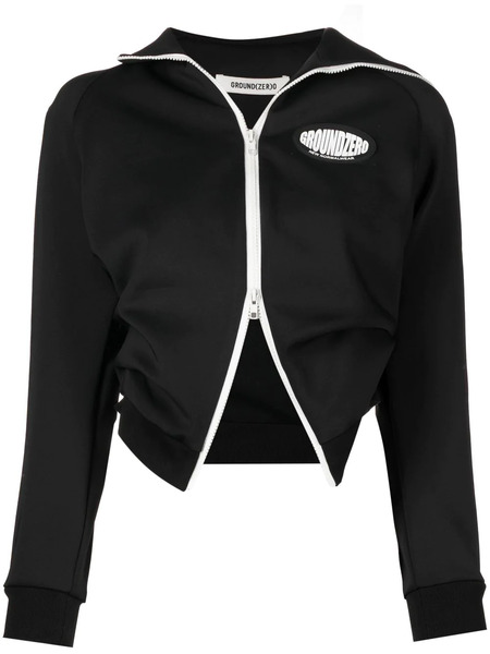  Ground Zero Logo-patch Zip-up Jacket - Black 