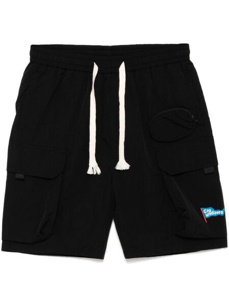  Ground Zero Logo-print Cargo Shorts - Black 