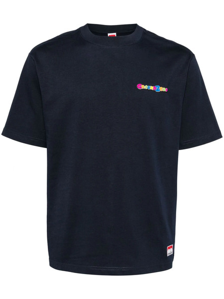  Ground Zero Logo-print Cotton T-shirt - Blue 