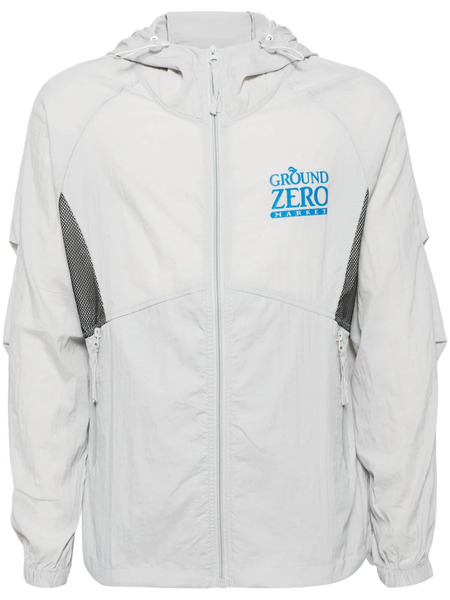 Ground Zero Logo-print Lightweight Jacket - Grey 