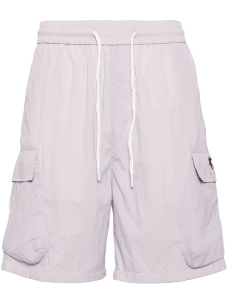  Ground Zero Logo-print Lightweight Shorts - Purple 