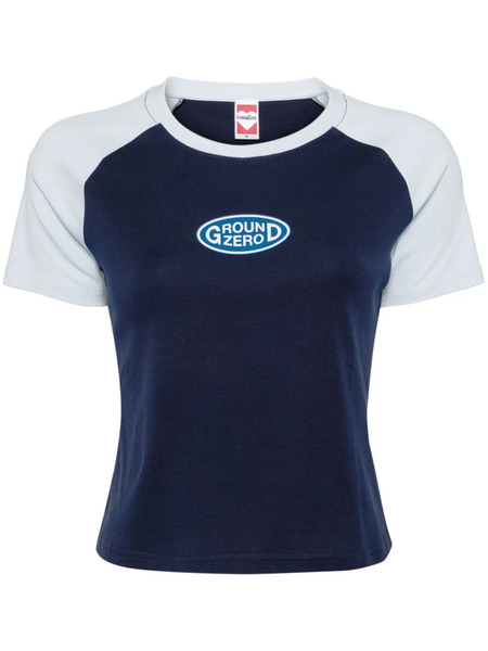  Ground Zero Logo-print T-shirt - Blue 