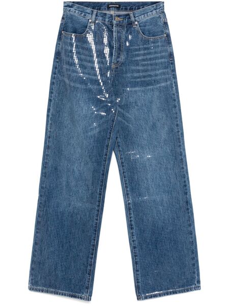  Ground Zero Sequin-embellished Jeans - Blue 