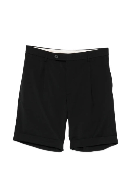  Gta Pleated Rolled Hem Shorts - Black 