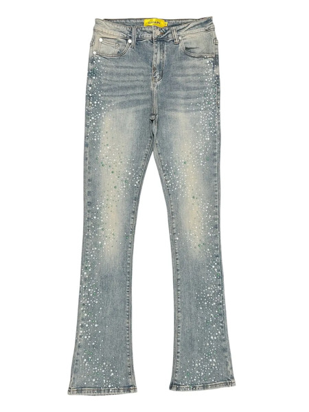  Guapi Pearl-embellished Jeans - Blue 