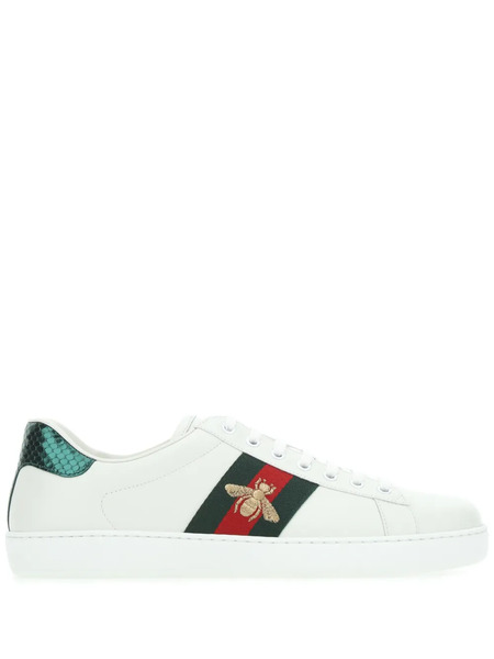  Gucci Ace Web-trim Sneakers - White 