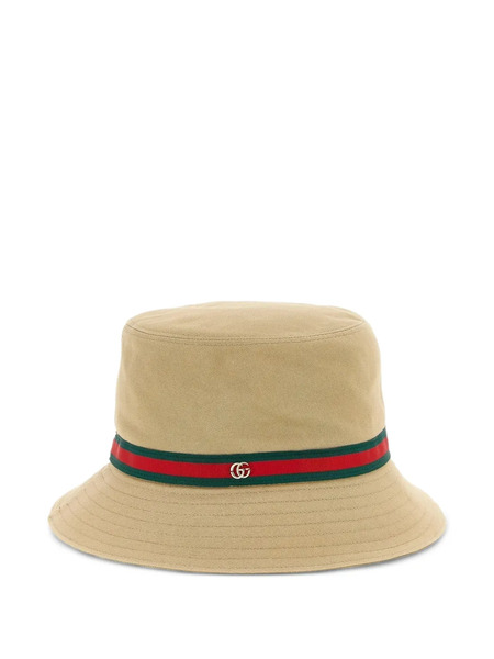  Gucci Ana Web Bucket Hat - Neutrals 