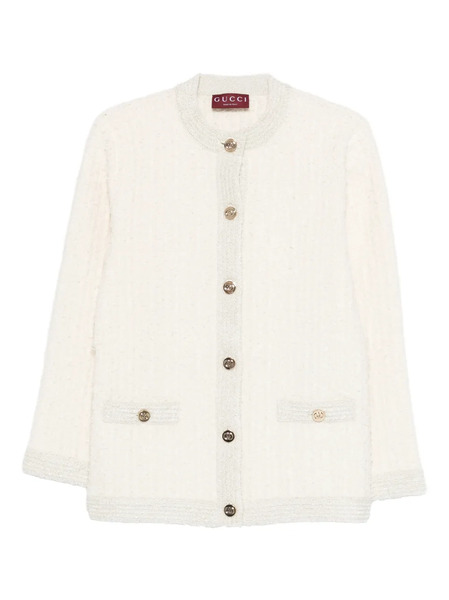  Gucci Buttoned Patch-pocket Jacket - Neutrals 