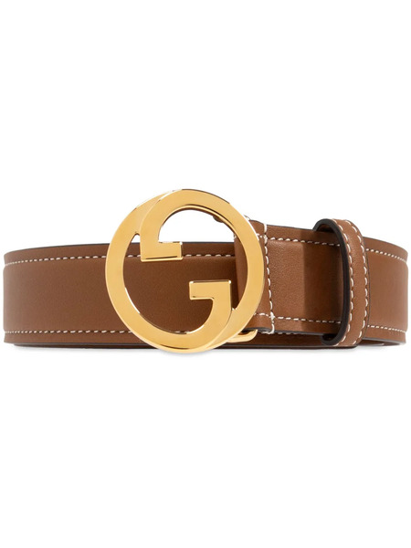  Gucci Caramel Leather Gucci Blondie Belt - Brown 