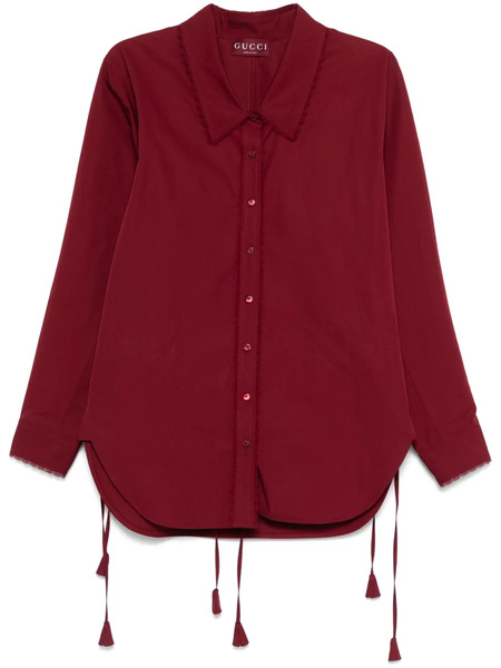  Gucci Cotton Poplin Shirt - Red 