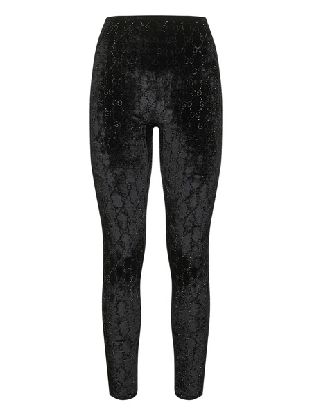  Gucci Crystal-embellished Leggings - Black 