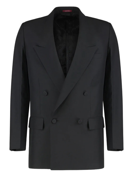  Gucci Double-breasted Blazer - Black 