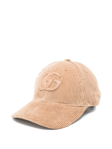  Gucci Double G Corduroy Cap - Neutrals 