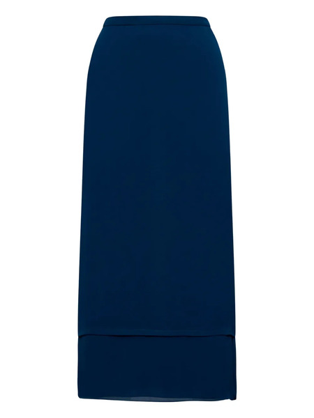  Gucci Double-layer Pleated Skirt - Blue 