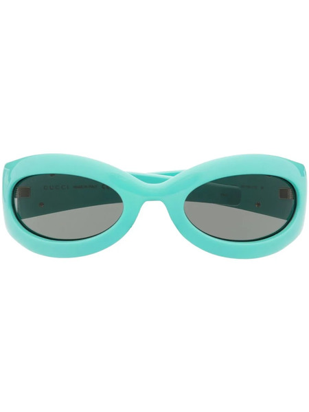  Gucci Eyewear Blondie Geometric-frame Sunglasses - Blue 