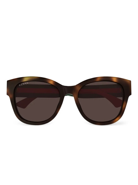  Gucci Eyewear Cat-eye Sunglasses - Brown 