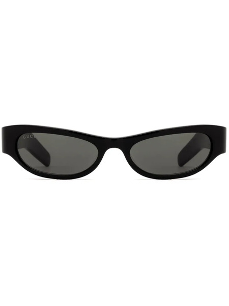  Gucci Eyewear Logo-engraved Sunglasses - Black 
